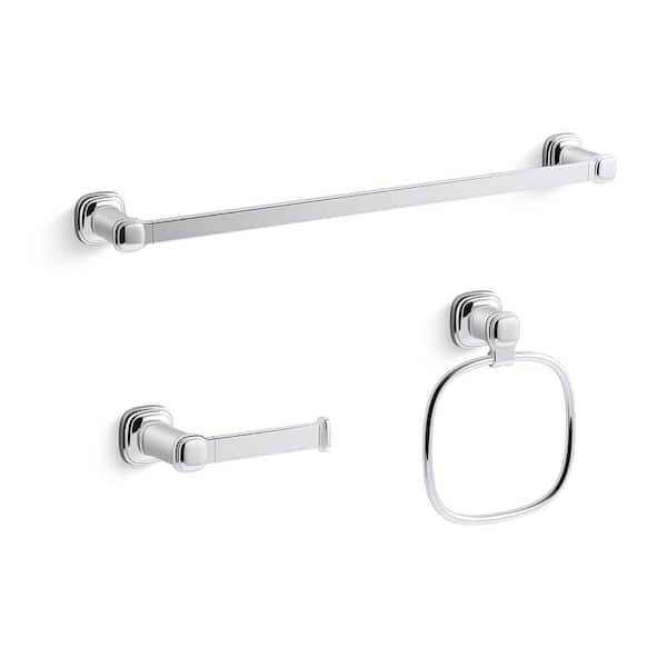 KOHLER Numista 3-Piece Bath Hardware Set in Polished Chrome