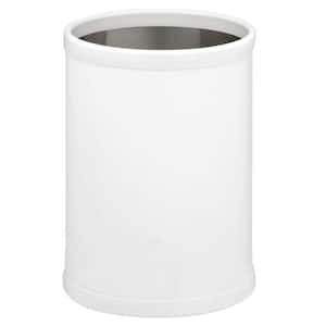 Bartenders Choice Fun Colors White 8 Qt. Round Waste Basket