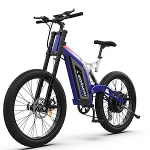 26 in. 1500-Watt 48-Volt/20Ah Electric Bike Fat Tire P7 Removable Lithium Battery for Adults