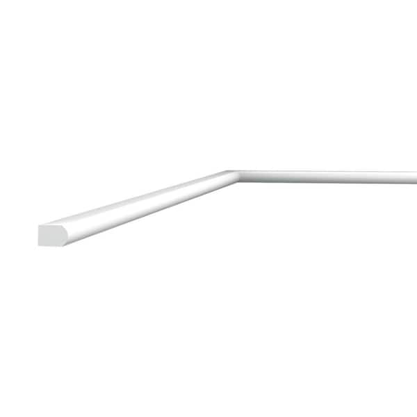 3/8 in. D x 1/2 in. W x 78-3/4 in. L . Ribbon Primed White Plain Polystyrene Panel Moulding (10-Pack)
