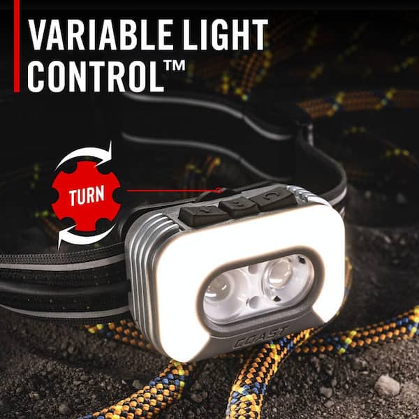 Coast RL35R 1100 Lumens Voice Activated Rechargeable Headlamp