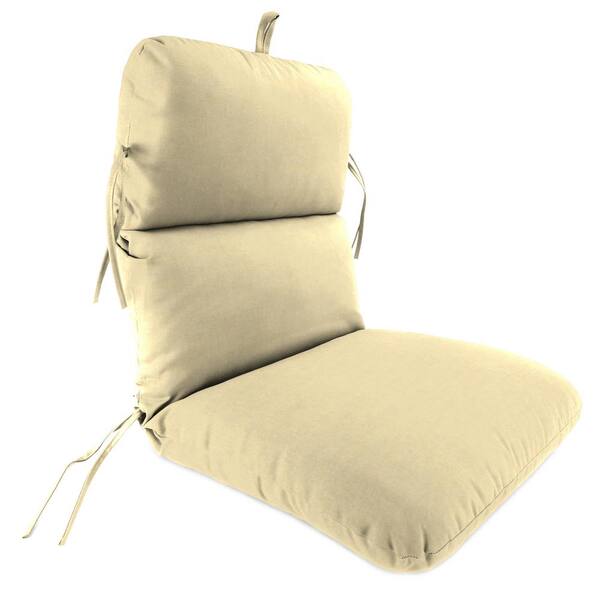 Jordan Manufacturing 22 in. L x 45 in. W x 5 in. T Outdoor Chair Cushion in Sunbrella Canvas Vellum