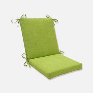 Solid Outdoor/Indoor 18 in W x 3 in H Deep Seat, 1-Piece Chair Cushion and Square Corners in Green Baja