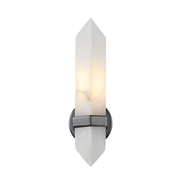 ALORA Valencia 5-in 1 Light 60-Watt Urban Bronze/Alabaster Vanity Light