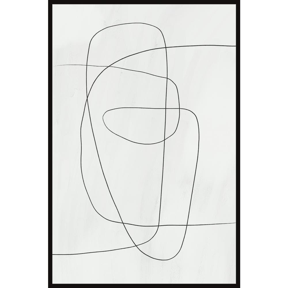 Go That Way by Marmont Hill Floater Framed Canvas Abstract Art Print 18 in.