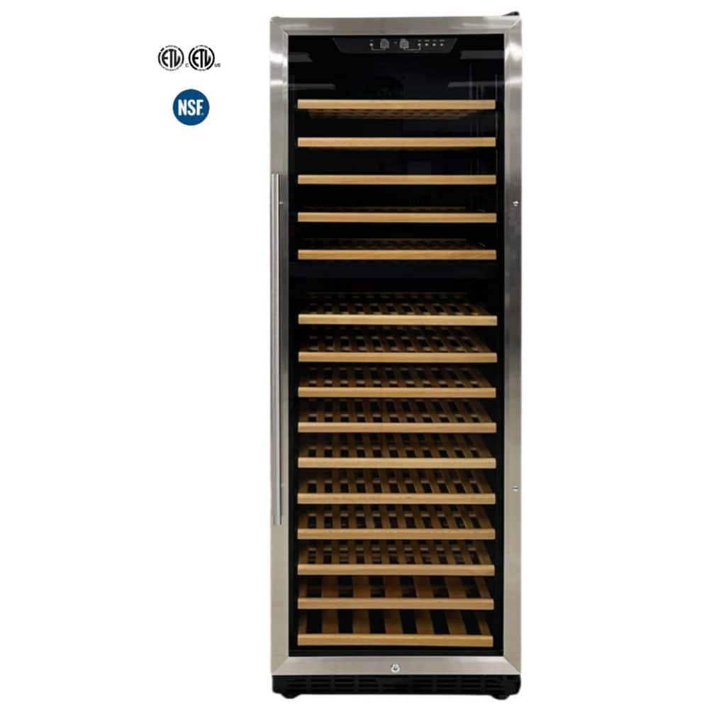 23.5 in. Dual Zone Wine Cooler refrigerator and Wine Cooler 200-Bottles in Black Wine Refrigerator price history on PriceWatchPro