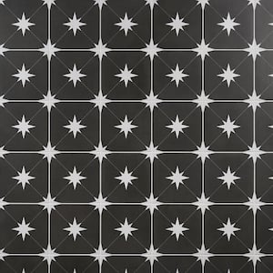 Polaris Nero 9 in. x 9 in. Matte Porcelain Floor and Wall Tile (10.76 sq. ft./Case)
