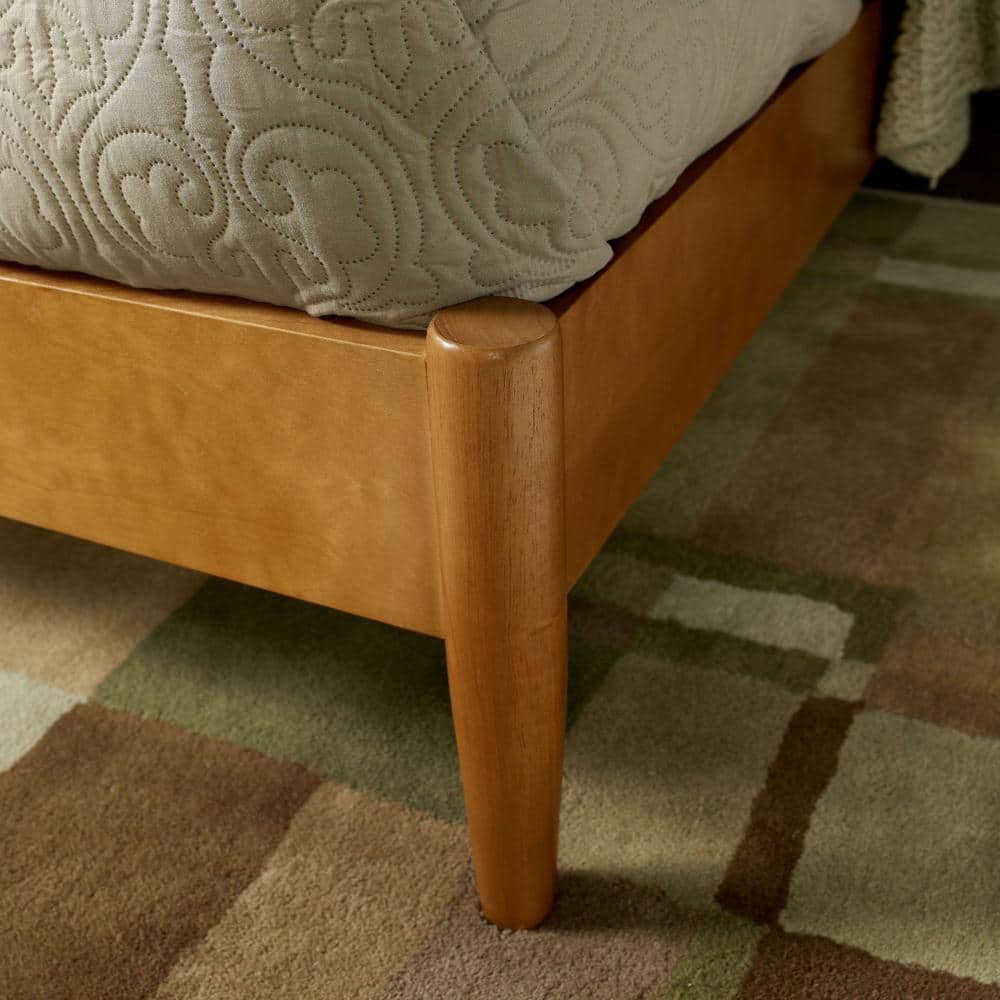 Acorn Queen Mid-Century Modern Wood Bed Frame