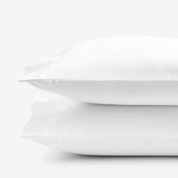 The Company Store Legacy Velvet Flannel White Solid Standard Pillowcase (Set of 2)
