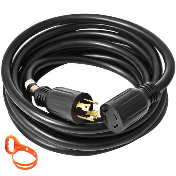 SVOPES 10FT. 30 Amp Generator Extension Cord 4 Wire 10 Gauge Generator Cord 125V/250V Power Cord Twist Lock Connectors