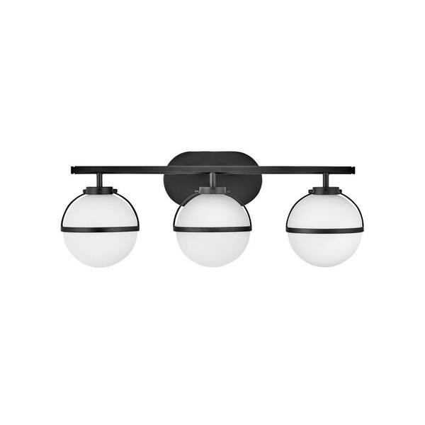 HINKLEY - Hollis 24 in. 3 Light Black Vanity Light