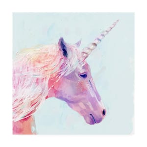 Victoria Borges 'Mystic Unicorn I' Canvas Unframed Photography Wall Art 18 in. x 18 in.