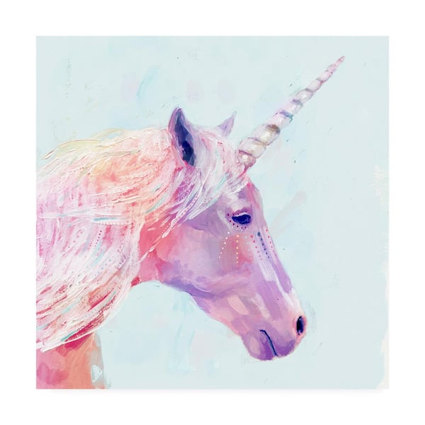 Trademark Fine Art Victoria Borges 'Mystic Unicorn I' Canvas Unframed Photography Wall Art 18 in. x 18 in.