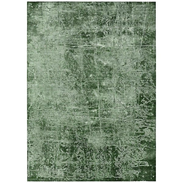 Chantille ACN559 Emerald 10 ft. x 14 ft. Machine Washable Indoor/Outdoor Geometric Area Rug