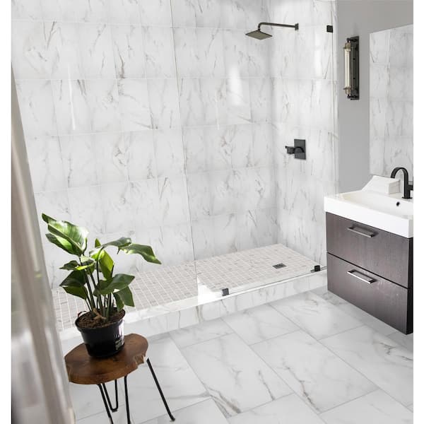 Michelangelo Calacatta Rectified 12 in. x 24 in. Porcelain Floor and Wall Tile (425.6 sq. ft. / pallet) Michelangelo Calacatta Rectified 12 in. x 24 in. Porcelain Floor and Wall Tile (425.6 sq. ft. / pallet)