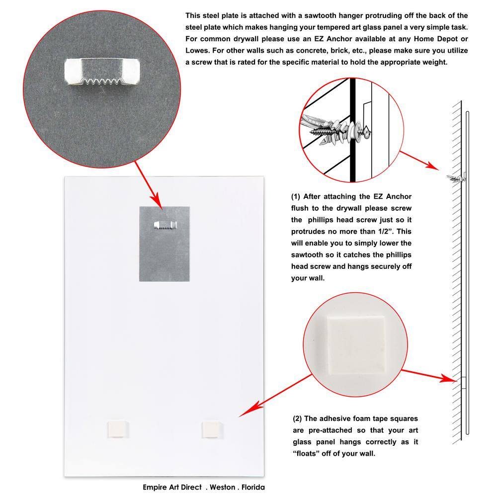 Fashion Show Frameless Tempered Glass Wall Art Set