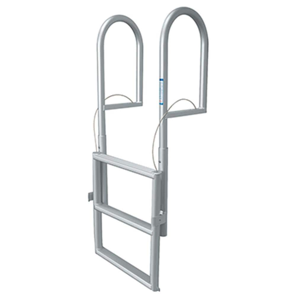 Tommy Docks 3-Step Standard Lifting Aluminum Dock Ladder with Slip ...