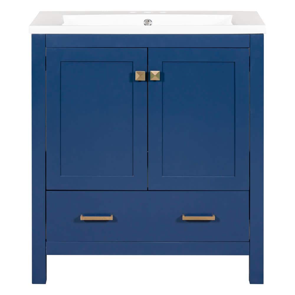 30 in. W x 18 in. D x 34 in. H Freestanding Bath Vanity Sink Top Combo Cabi