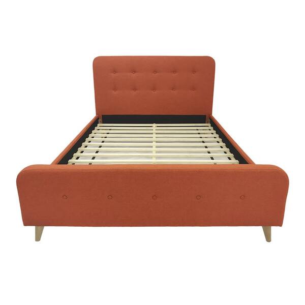 Noble House Priya Mid Century Modern, Mid Century Modern Queen Size Bed Frame