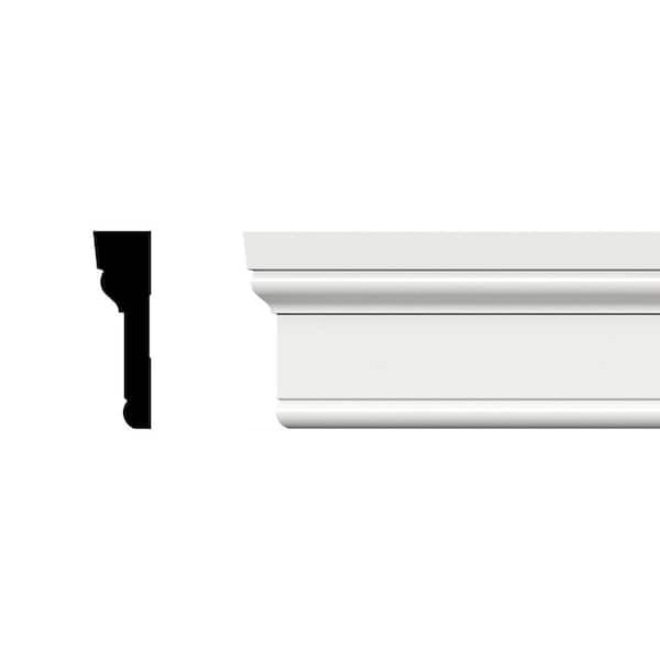 3-1/2 in. x 1 in. x 96 in. Adams Casing Moulding, PVC