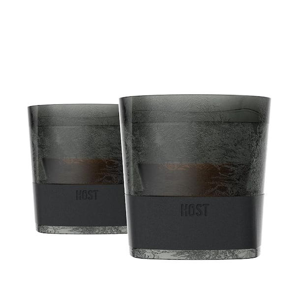 Host Freeze Insulated Martini Cocktail Glasses, Chiller Double Wall  Stemless Cocktail Glass, Set of 2, Clear, 9 oz