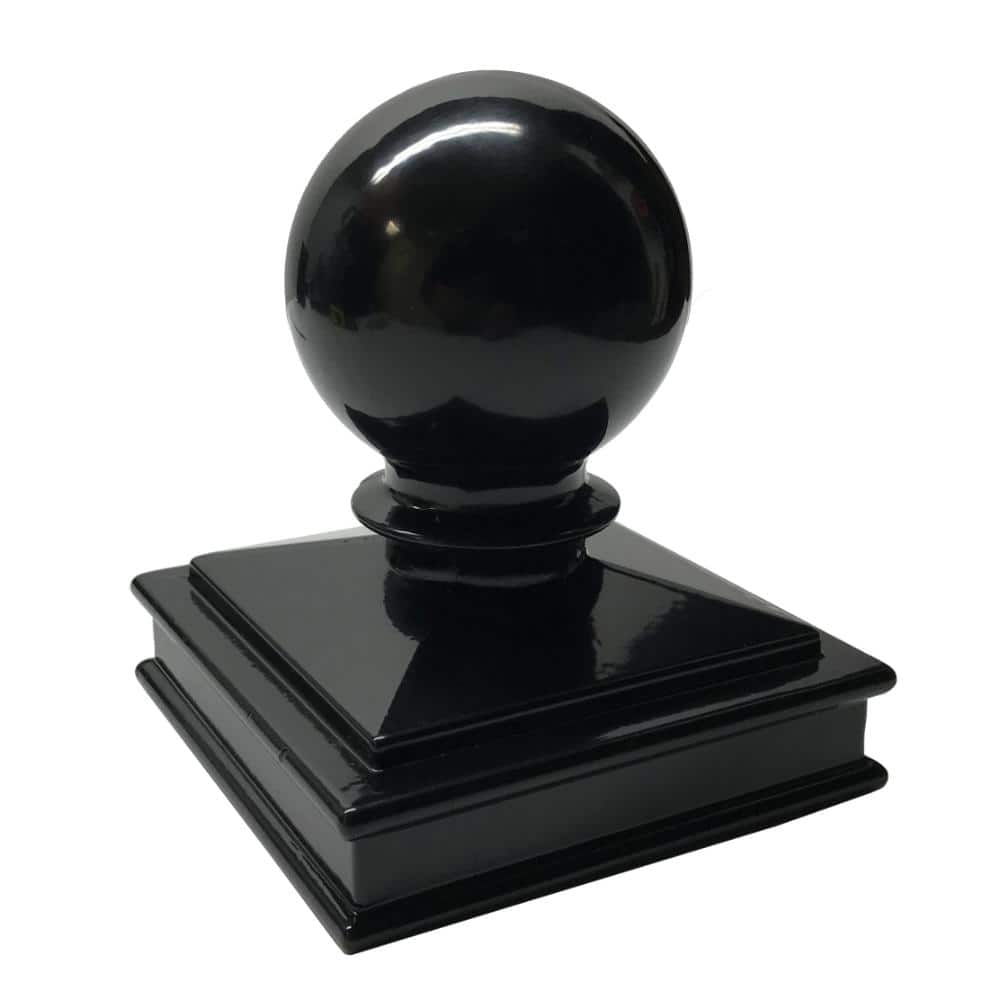 "3"" x 3"" Aluminium Ball Top Post Cap for Metal Posts – Pressure Fit – Powder-Coated Black (1 Pack)" price history on PriceWatchPro