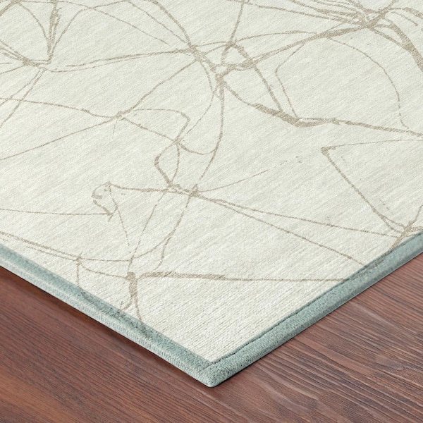 Chantille Machine Washable Indoor/Outdoor Abstract ACN2826 Ivory 3 ft. x 4 ft. Area Rug