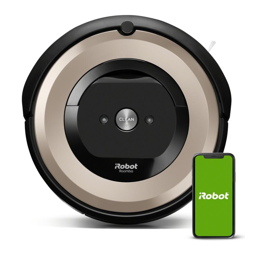 iRobot Roomba e6 (6198) Wi-Fi Connected Robot Vacuum Cleaner, Ideal for Pet Hair, Self-Charging in Sand Dust e619820 - The Home Depot