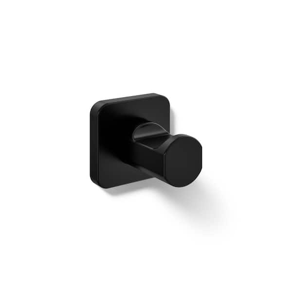 KOHLER Parallel Knob Robe/Towel Hook in Matte Black