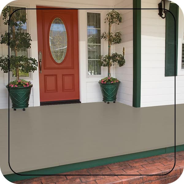 1 gal. #PFC-37 Putty Beige Low-Lustre Enamel Interior/Exterior Porch and Patio Floor Paint