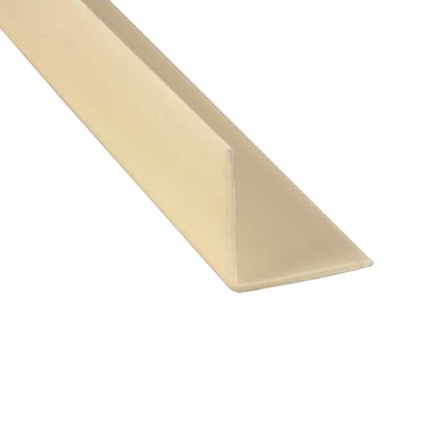 Prime-Line 3/4 in. x 48 in. Corner Shield with Tape in Almond (5-Pack)