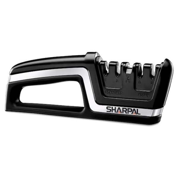 Sharpal 5-in-1 Chef Knife & Scissors Sharpener for Straight & Serrated Knives, Repair and Hone Euro/American & Asian Knife