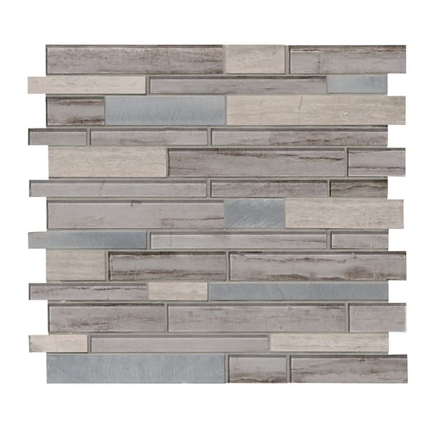 Ocotillo 12 in. x 12 in. x 0.16 in. Stone/Glass/Metal Mesh-Mounted Mosaic Wall Tile (20 sq. ft. /Case)
