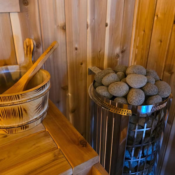 ALEKO Oval Volcanic Sauna Rocks OVSSTONE-HD - The Home Depot