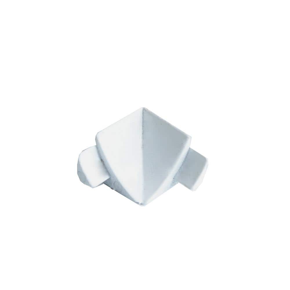 "T-Cove 0"" D x 0.63"" W x 0"" L Connection Wall/Flr Int Crnr 2 Way Aluminum Pwdr Ctd White Molding and Transition Trim" price history on PriceWatchPro