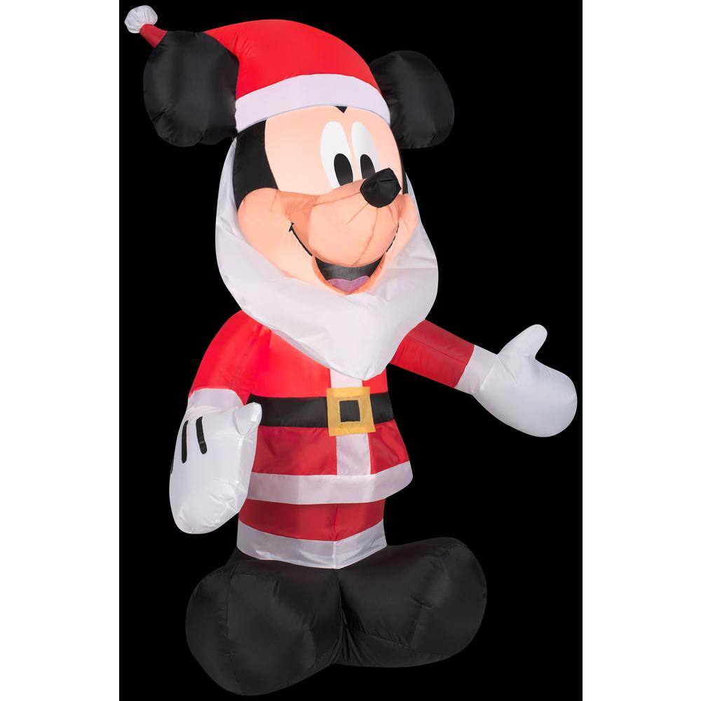 3.5 ft. H x 2.5 ft. W Inflatable Mickey Mouse with Santa Beard