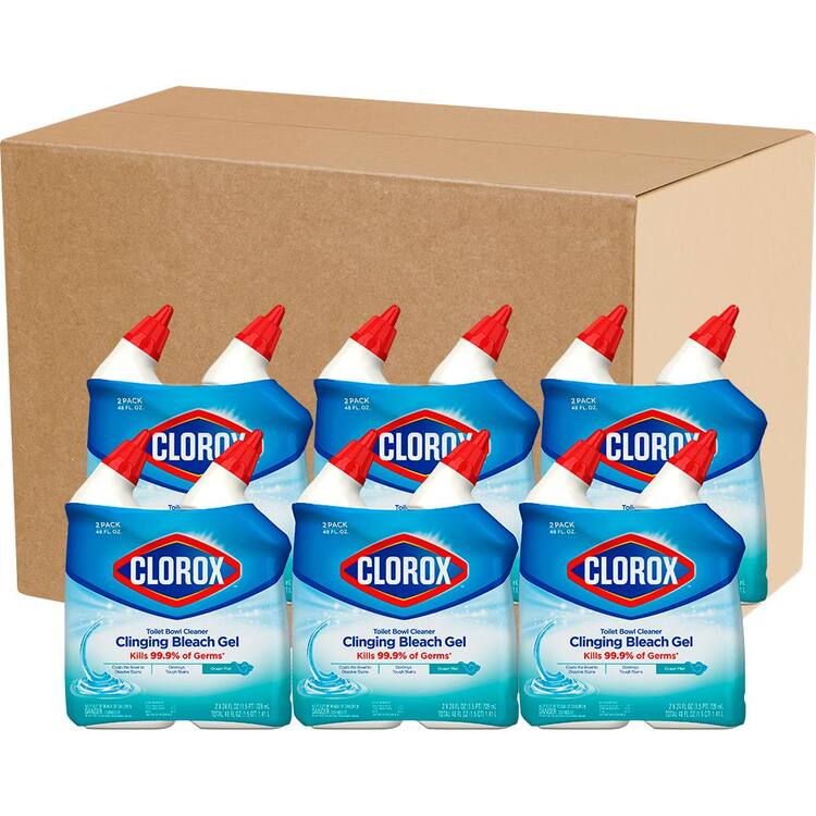 Clorox 24 oz. Ocean Mist Toilet Bowl Cleaner Clinging Bleach Gel (6-Pack) (2-Count)