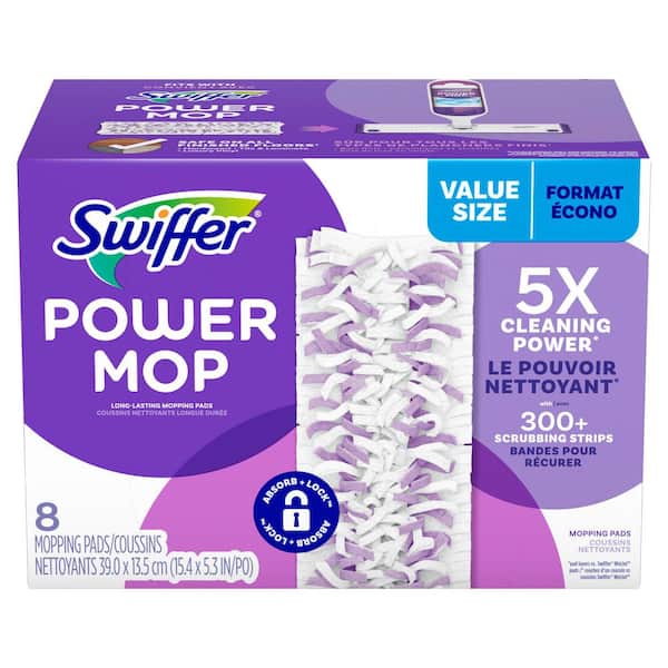 Power Mop Mopping Pad Refills (8-Count)