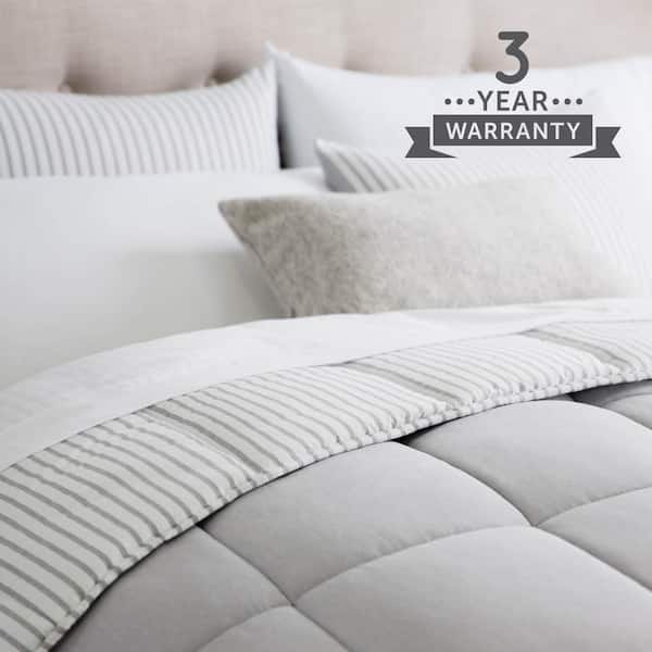 Brookside 3 Piece Coastal Gray, Comforter For Split King Adjustable Bed