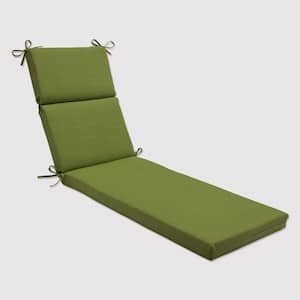 Solid 21 x 28.5 Outdoor Chaise Lounge Cushion in Green Forsyth