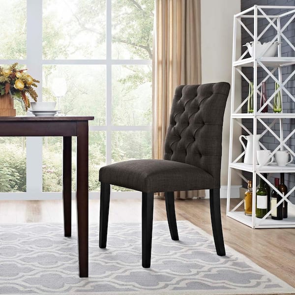 Duchess Brown Fabric Dining Chair
