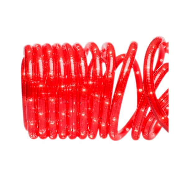 18 ft. 50-Light Red Rope Light