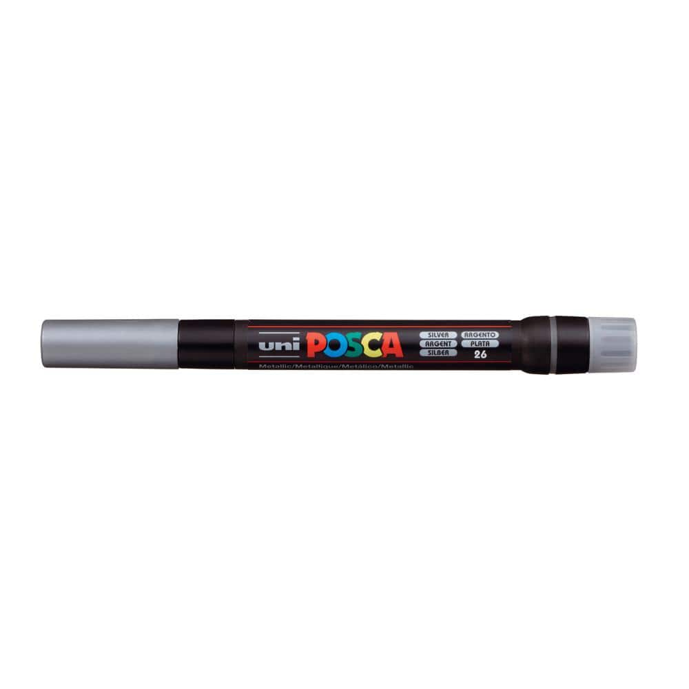 POSCA PCF-350 Brush Tip Paint Marker, Silver 076979 - The Home Depot