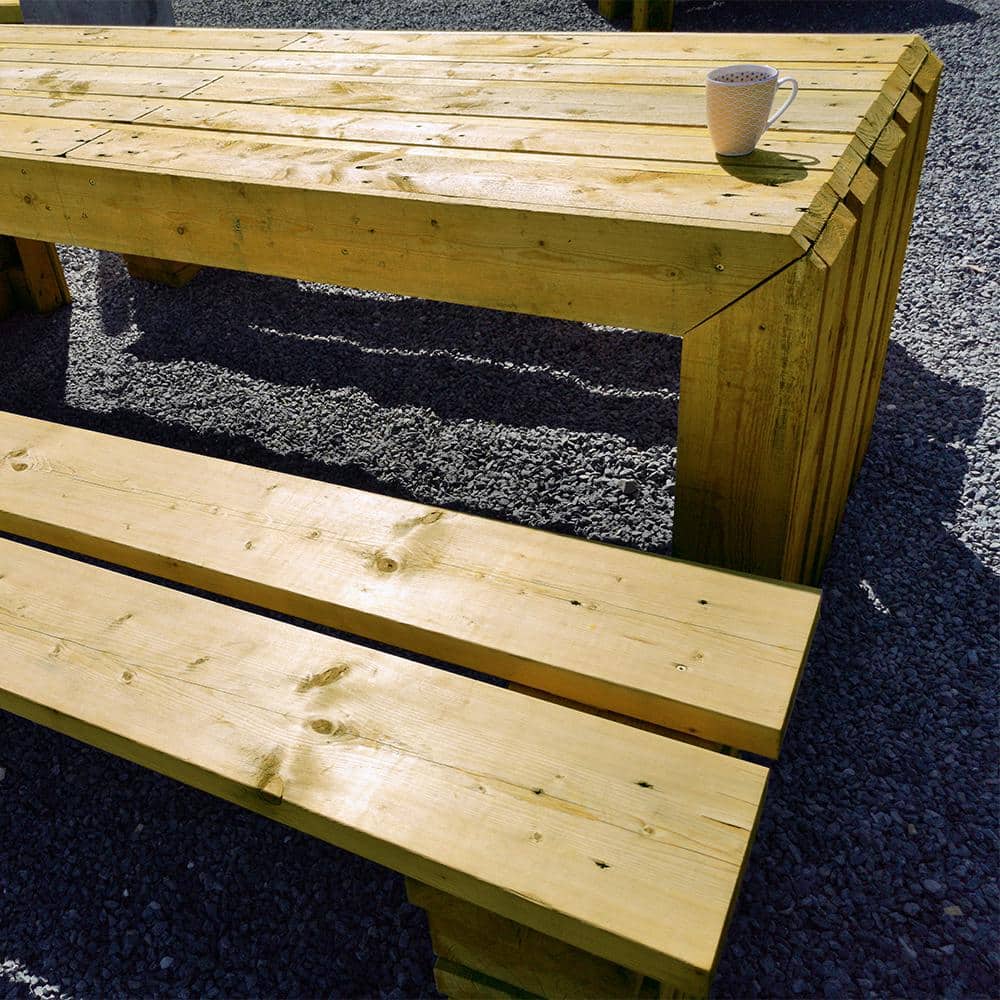 Premium Southern Pine Pressure-Treated Wood Lumber 2"x6"x4'