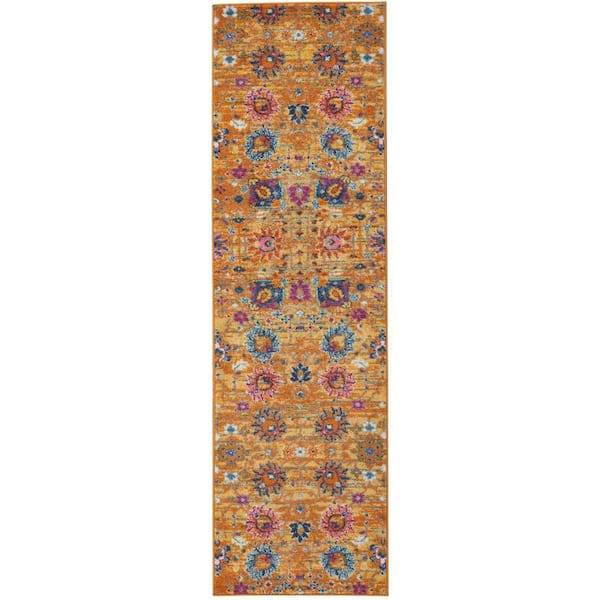 Nourison Passion Sun 2 ft. x 8 ft. Persian Vintage Kitchen Runner Area Rug