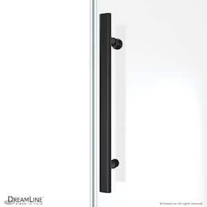 Seneca 44 in. to 48 in. W x 76 in. H Sliding Frameless Shower Door in Matte Black