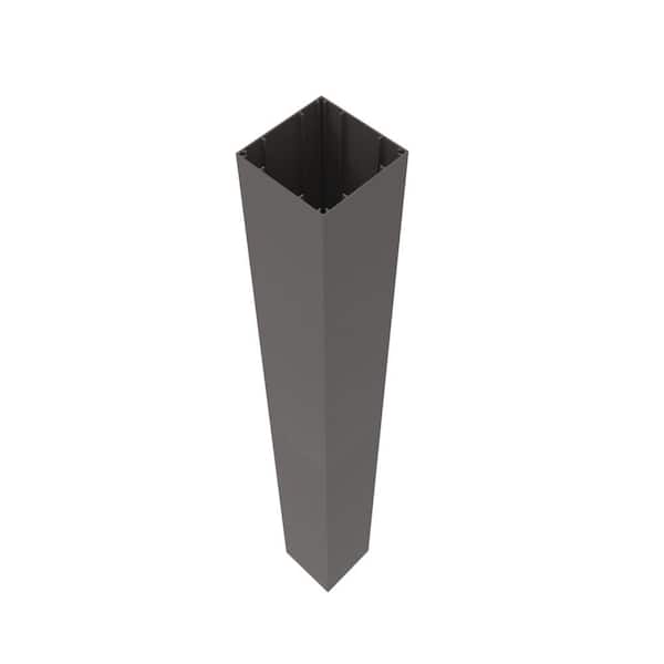VersaRail 4.25 in. x 4.25 in. x 39 in. Matte Bronze Aluminum Rail Post Sleeve