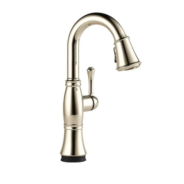 Delta Cassidy Touch Single-Handle Bar Faucet in Lumicoat Polished Nickel
