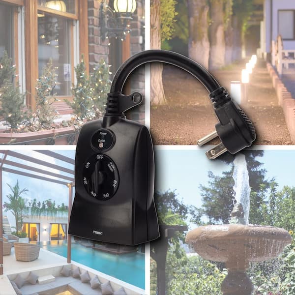  Prime Outdoor Electronic Timer with 2 Grounded Plugs and Remote  Control : Tools & Home Improvement