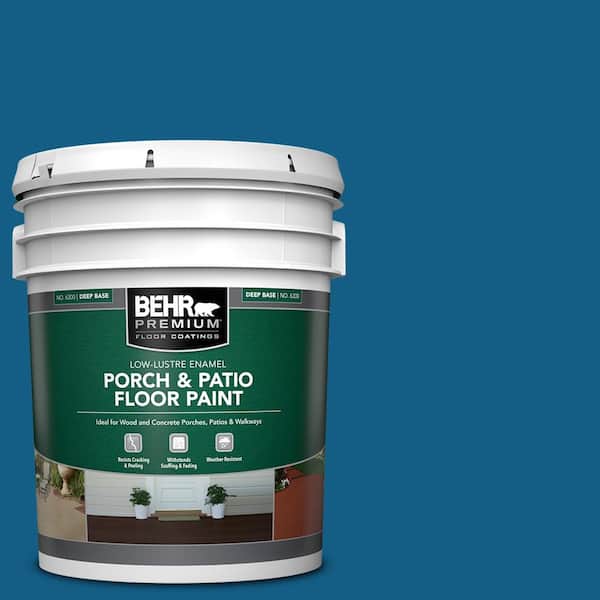 5 gal. #S-H-550 Sapphire Sparkle Low-Lustre Enamel Interior/Exterior Porch and Patio Floor Paint